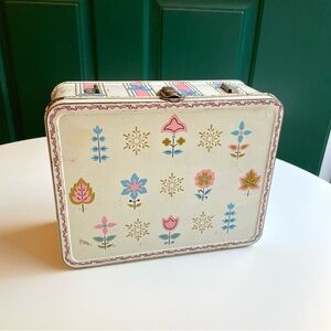 Vintage Frost Flowers 1962 Ohio Metal Tin Metal Lunchbox